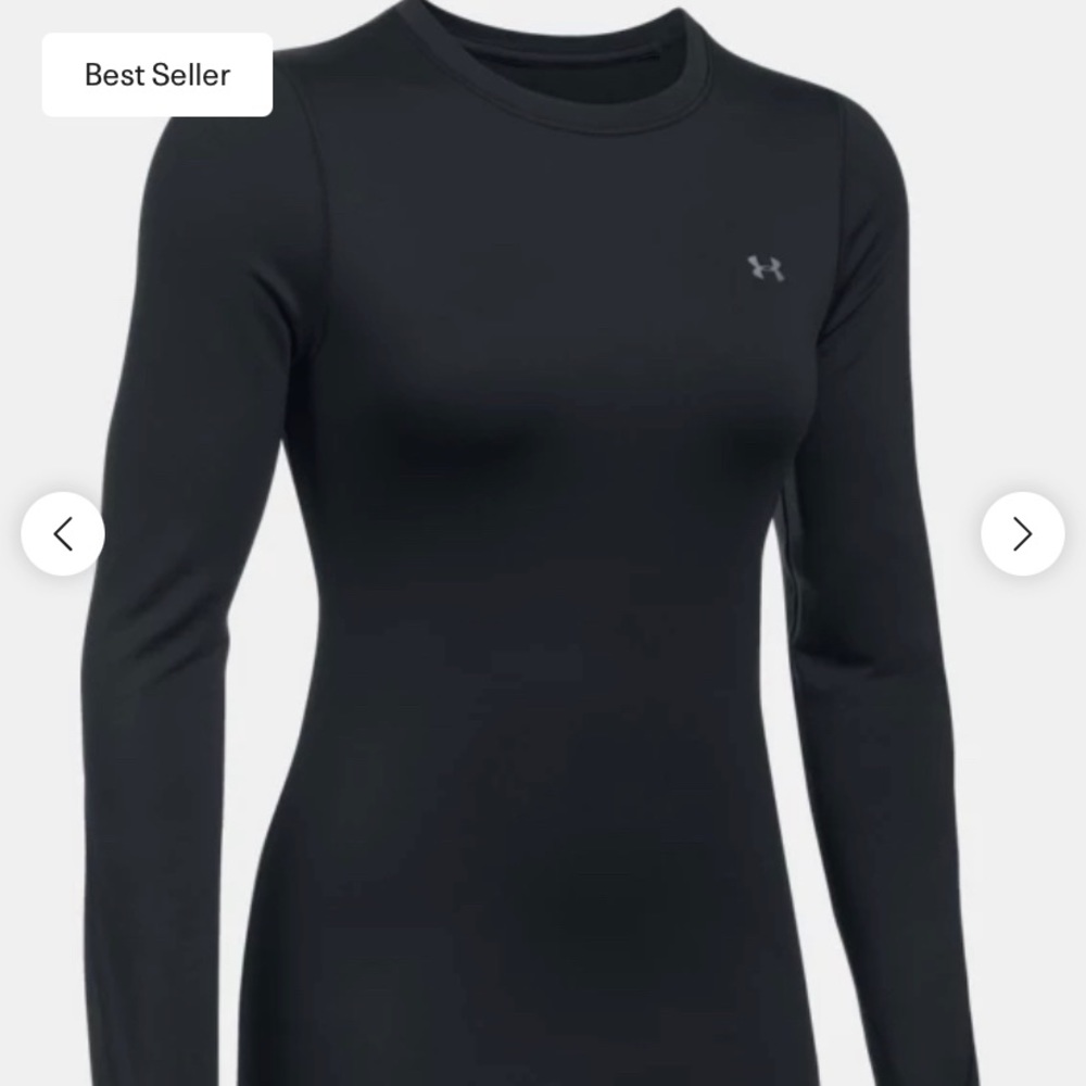 UnderArmour ColdGear LS Fitted Crew, black S